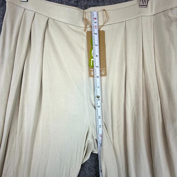 OGL Move Pants Womens Large Morning Mist Sandwashed Mid Rise Pleated Wide Leg - Picture 7 of 9